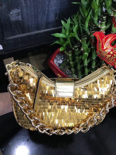 Túi Versace Vàng Lấp Lánh KG+