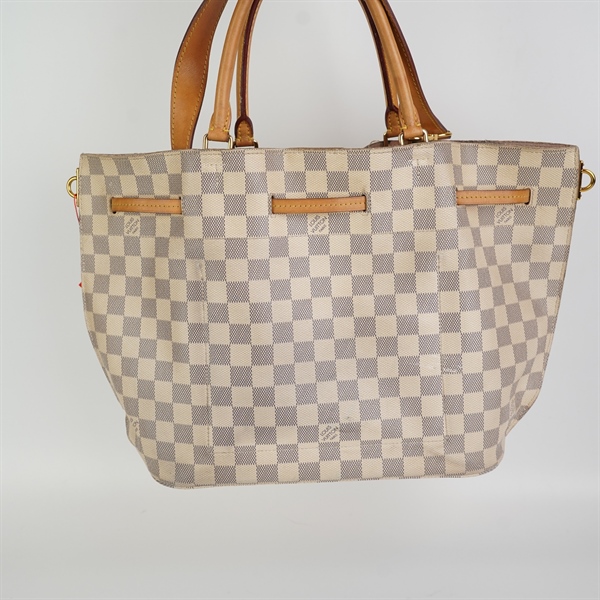 Túi LV ô vuông trắng kem KG+