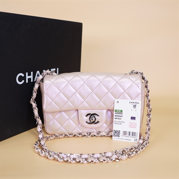 Túi Chanel Classic Hồng 20m KG+