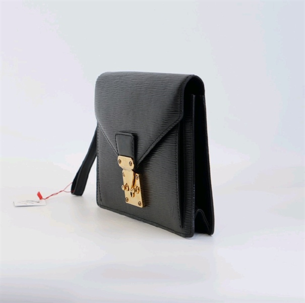 Túi LV vân đen bóng KG+