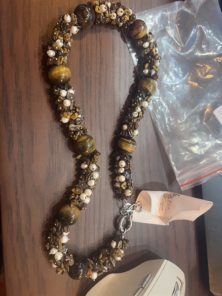 Vòng đá vụn hạt trân châu lớn +