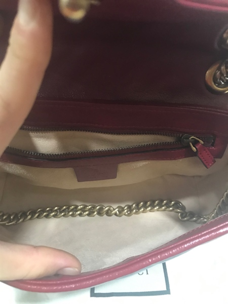 Túi GG Đen Viền Đỏ 26cm+