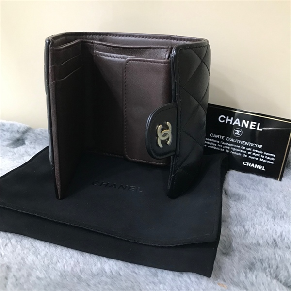 Ví Chanel đen gập 3+