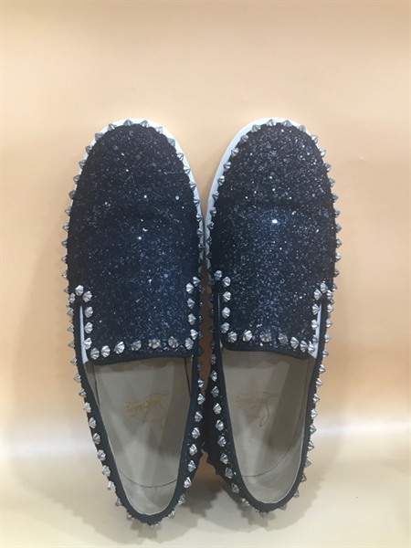 Giày Christian Louboutin Đen Viền Đinh size 38.5+