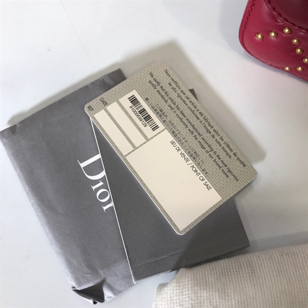 Túi Dior đỏ hột vàng KG+
