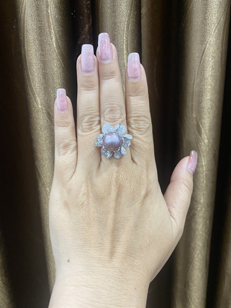 Nhẫn K18 Họa Tiết Hoa KG+