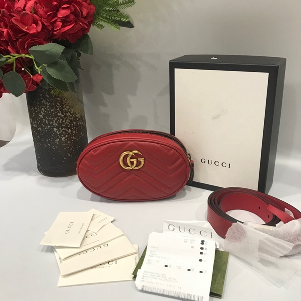 Túi gucci beltbag like new đỏ KG+