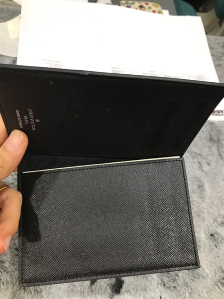 Ví LV ô vuông đen +