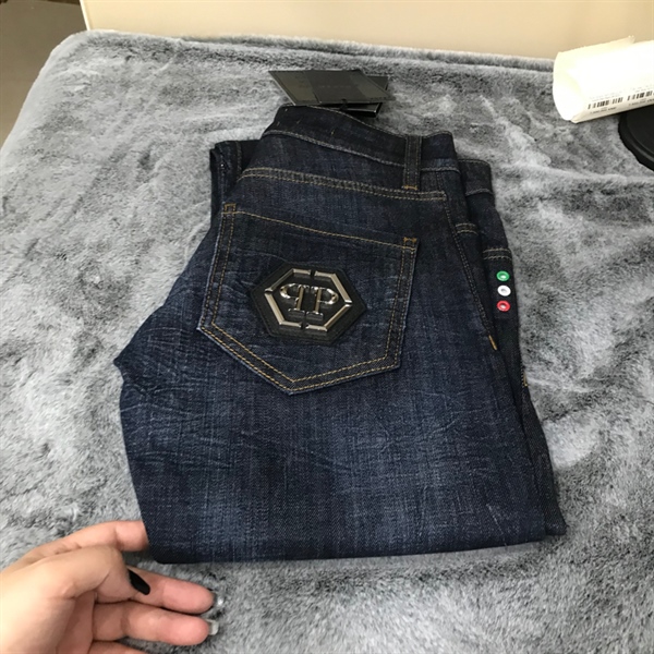 Quần jeans nam philipp plein Xanh Đen Size 26 KG+