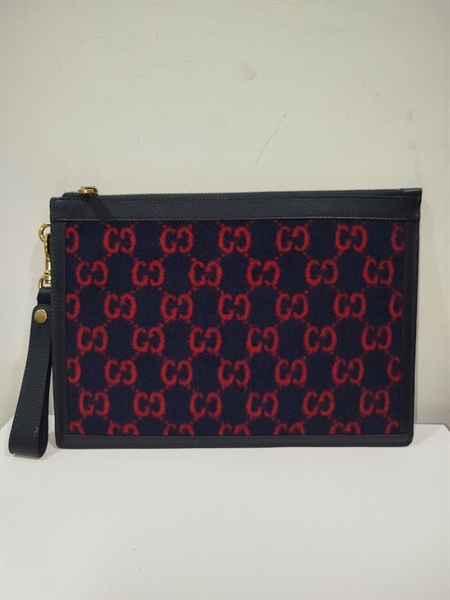 Túi Clutch GG Dạ Đỏ Xanh Đen+