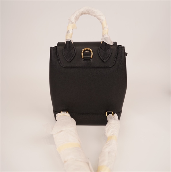 Balo LV đen khóa vàng +