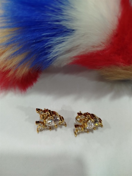 Bông Tai Vàng Gắn Đá+