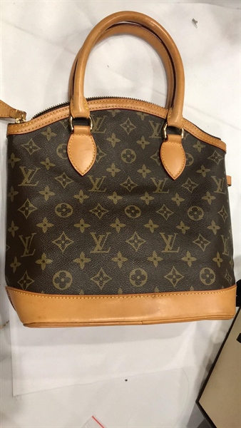 Túi LV handle hoa nâu+