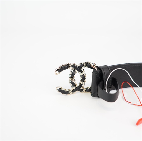 Thắt lưng Chanel đen da KG+