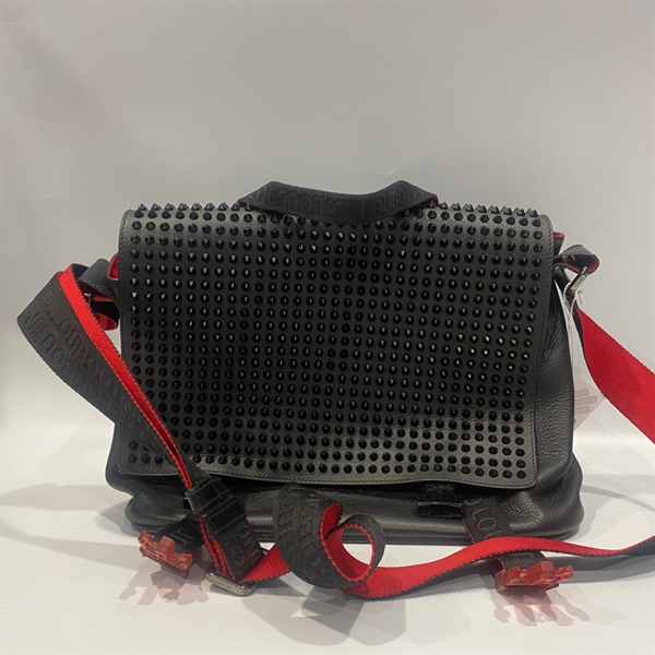 Túi Louboutin Đen Đỏ KG+