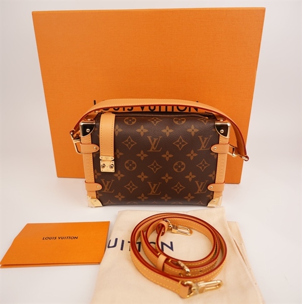 Túi LV trunk da mềm hoa nâu KG+