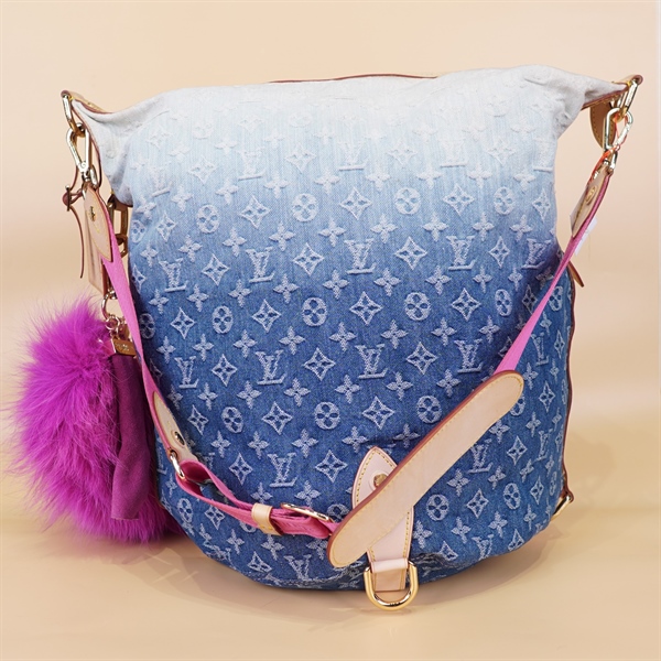 Túi LV Jean Xanh Kèm Charm+