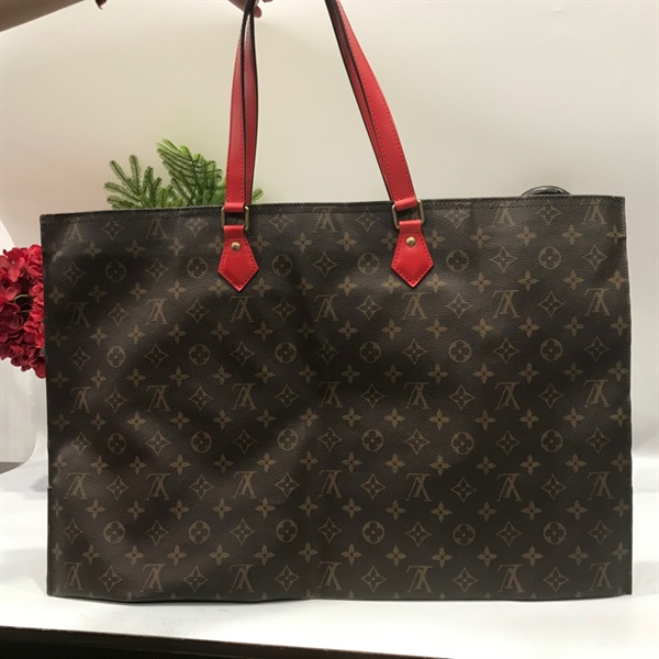 Túi tote LV quai đỏ KG+