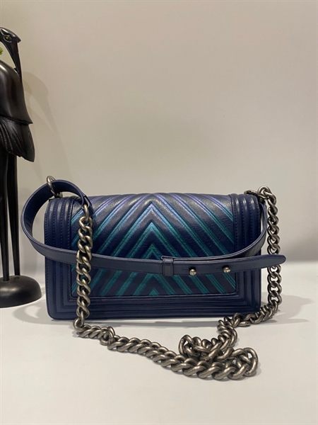 Túi CC 2 màu xanh KG+