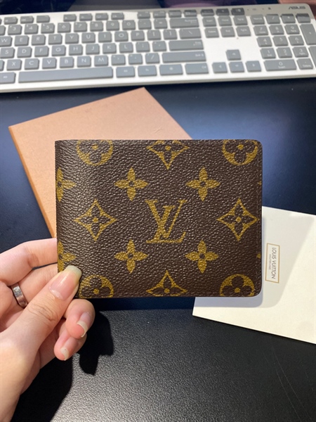 Ví LV nhỏ nâu in KG+