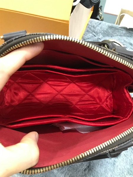 Túi LV Ô Vuông Nâu Vàng+