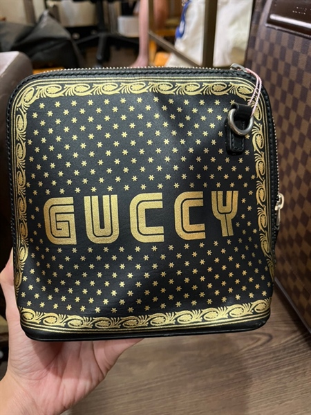 Túi Gucci chữ vàng đồng KG +