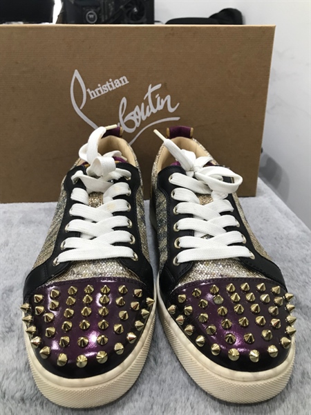 Giày Christian Louboutin Mũi Tím Gai(S41)+