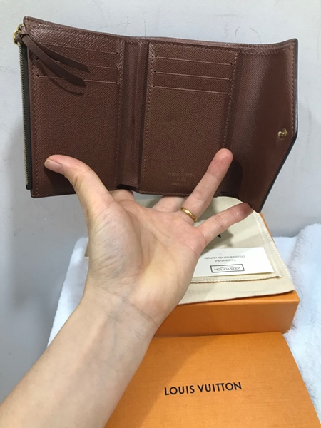 Ví LV gập 3 Lòng Nâu+