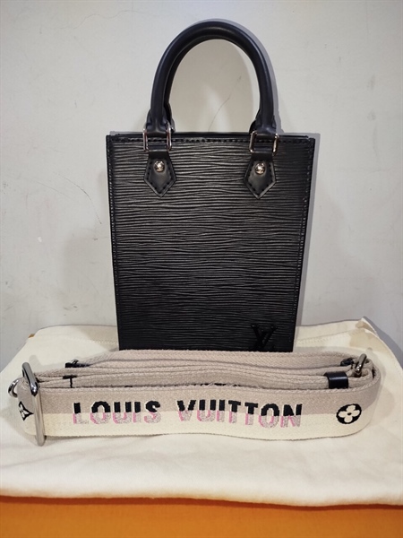 Túi Tote Nhỏ LV Vân Đen+