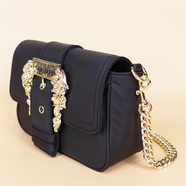 Túi vuông Versace đen vải dù 20cm KG+