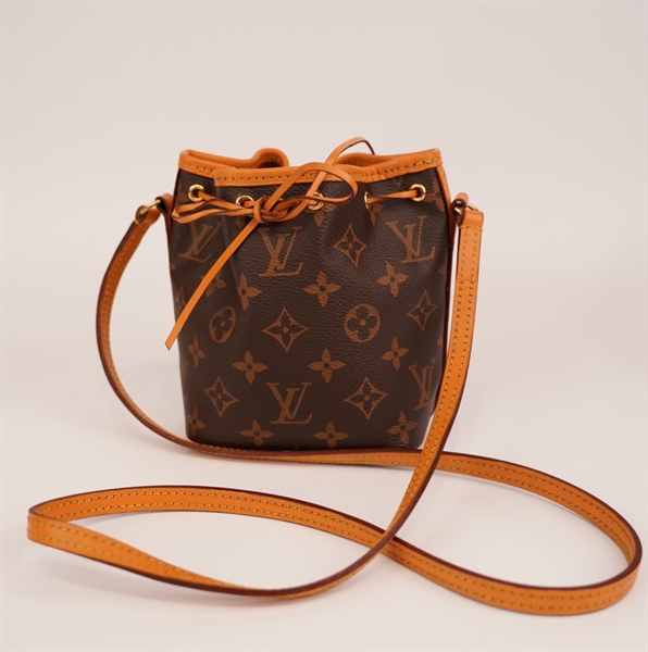 Túi LV nano nóe hoa nâu+
