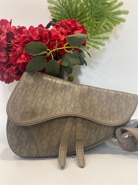 Túi Dior yên ngựa xám+