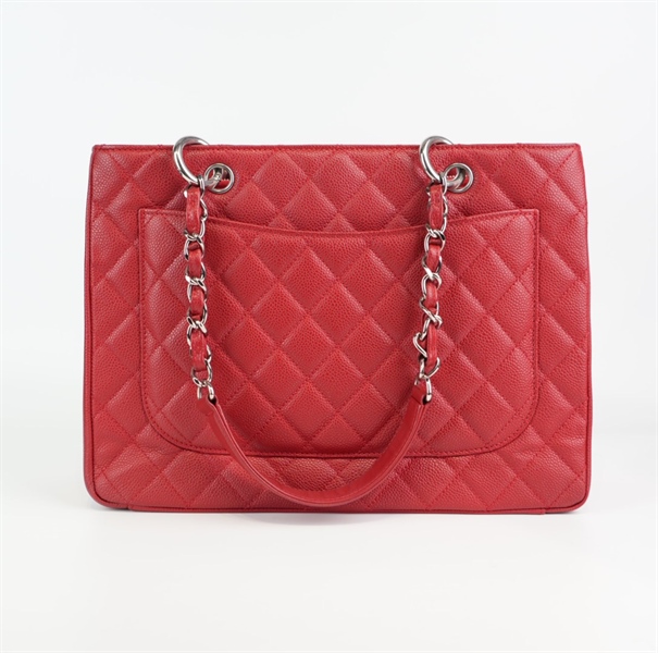 Túi Chanel tote màu đỏ sz 32cm KG+