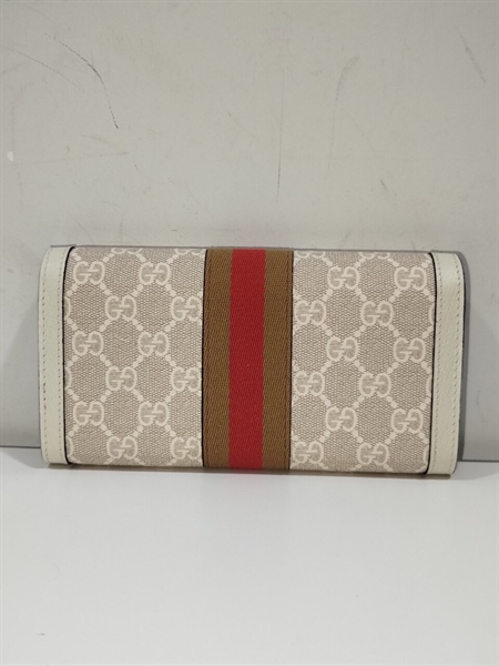 Ví Dài GG Trắng Phối Đỏ Nâu+