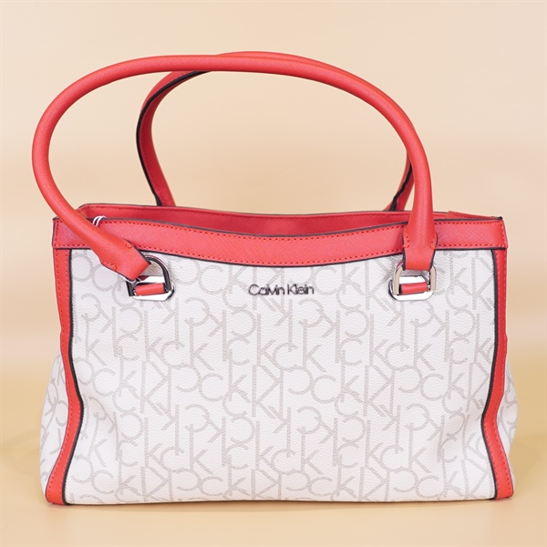 Túi CK Trắng Sữa Viền Đỏ KG+
