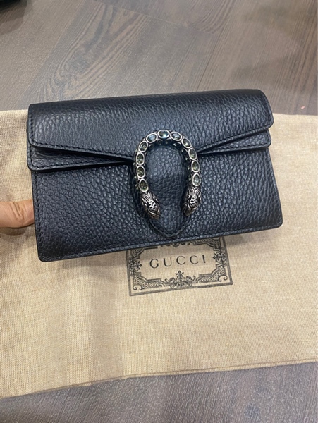 Túi Gucci Đầu Rồng Đen KG+