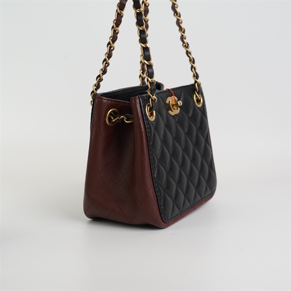 Túi Chanel đen phối nâu KG+