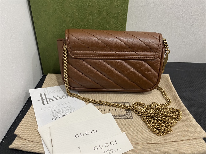 Túi Gucci Marmont Choco size 16 +