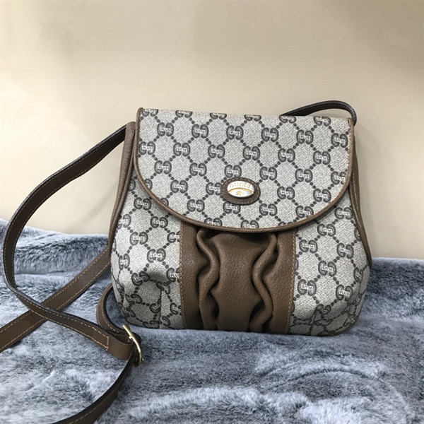 Túi Đeo CHéo GG Xám Nâu KG+