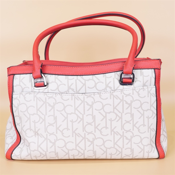 Túi CK Trắng Sữa Viền Đỏ KG+