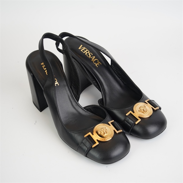 Giàu Versace đen gót vuông size 36 KG+