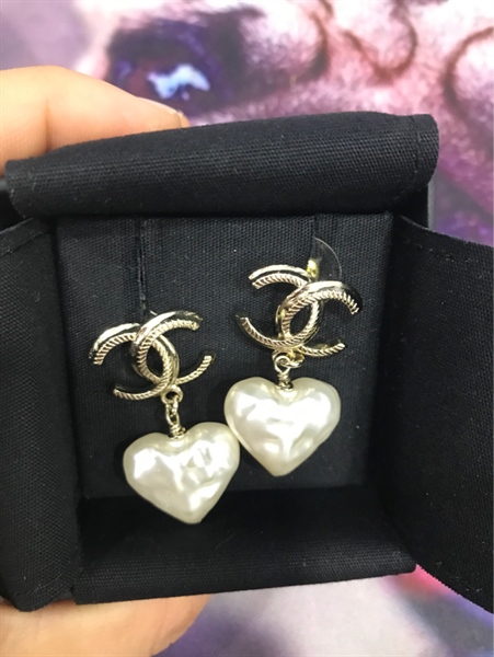 Bông Tai Chanel Trái Tim KG+