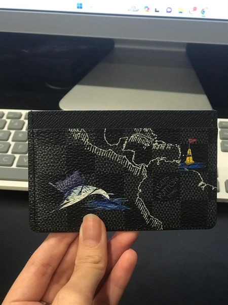 Ví card LV ô đen +