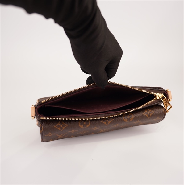 Túi LV hoa nâu 2 túi nhỏ+