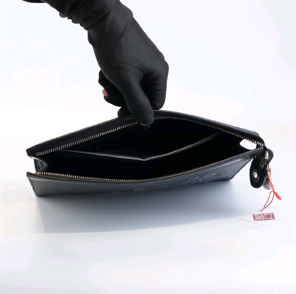 Túi LV in chữ ô vuông đen KG+