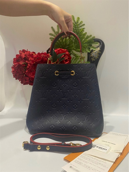 Túi LV đỏ xanh đen rút KG+