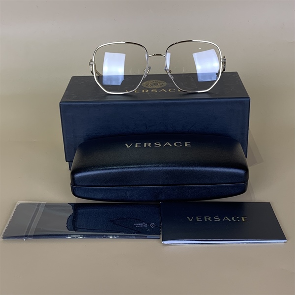 Kính Versace logo vàng KG+