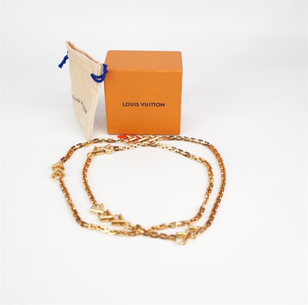 Dây chuyền LV vàng dài KG+