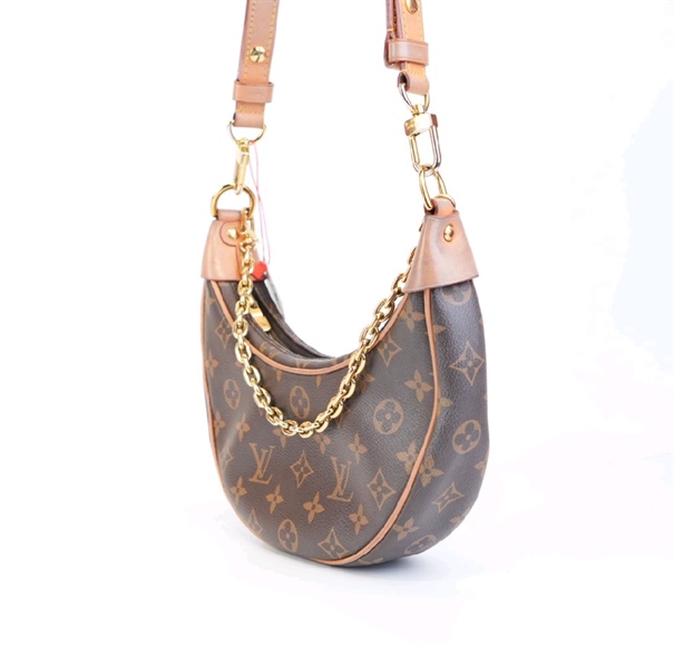 Túi LV bán nguyệt hoa nâu KG+
