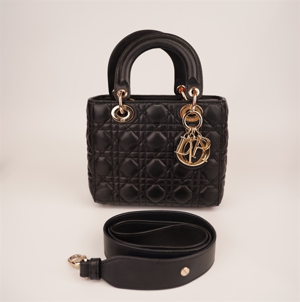 Túi Dior Lady đen size medium ++